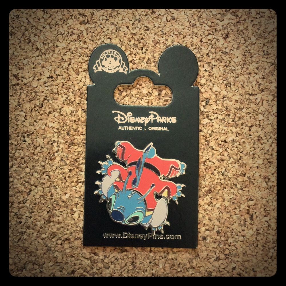 Disney Stitch Crawling in Spacesuit Pin New